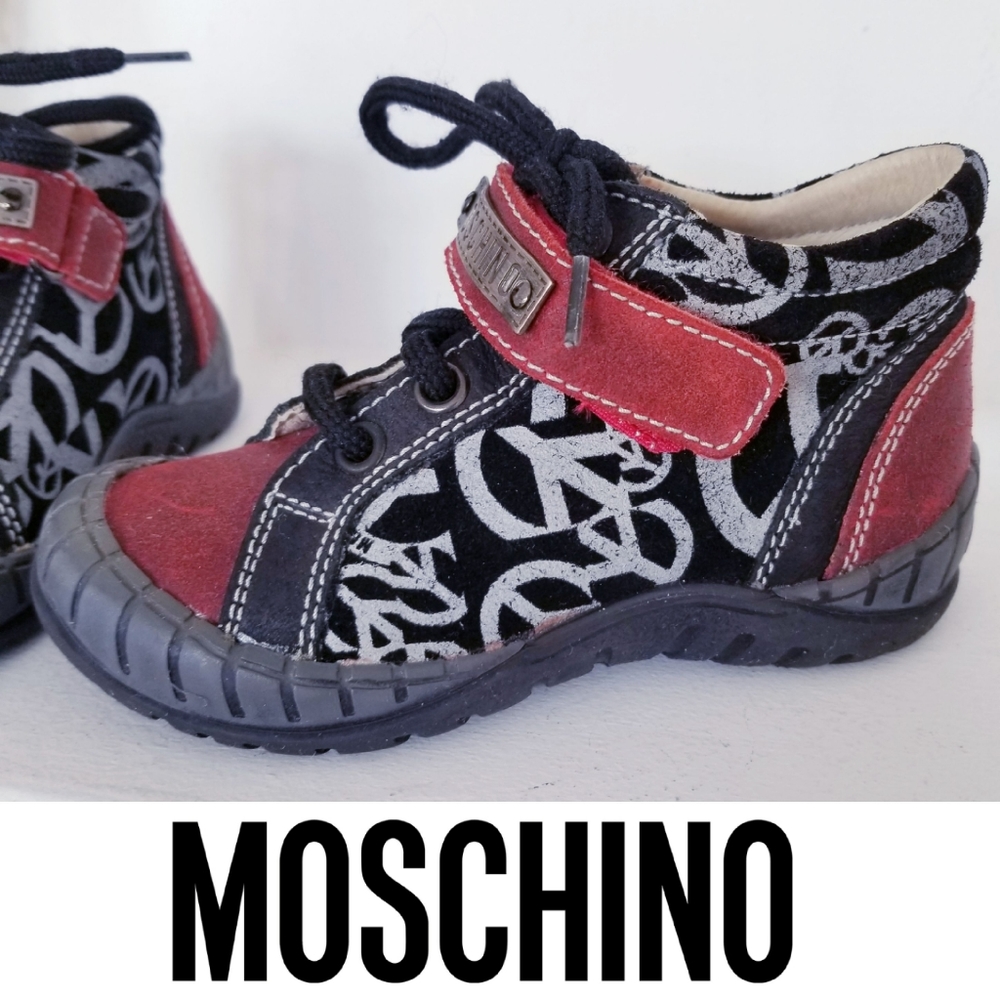 MOSCHINO Trendy Toddler Sneaker Booties